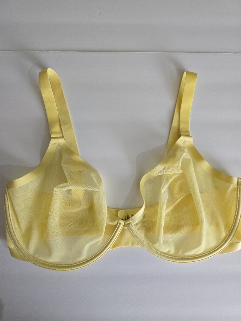 CUUP The Plunge Honey Yellow Sheer Brs Size 38H NWOT